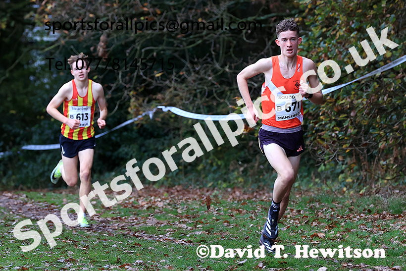 Mens Under-17s 2024 National Cross Country Relays, Berry Hill Park, Mansfield.   Photo: David T. Hewitson/Sports for All Pics